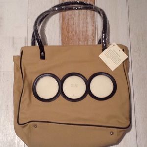 Red envelope photo collage tote